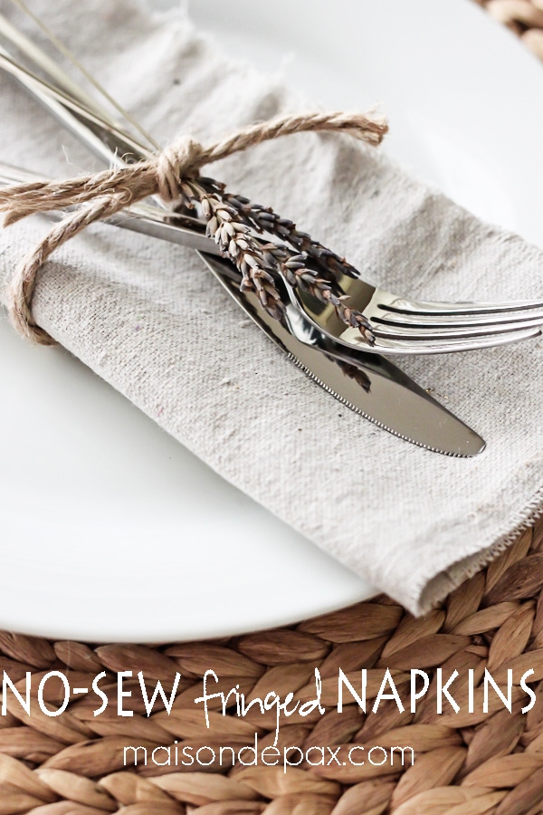 No Sew Napkins