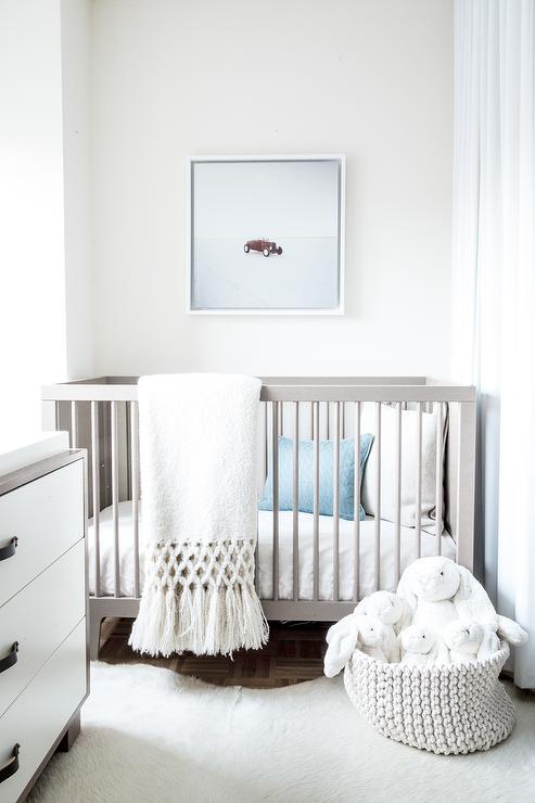 blue and gray nursery- Maison de Pax