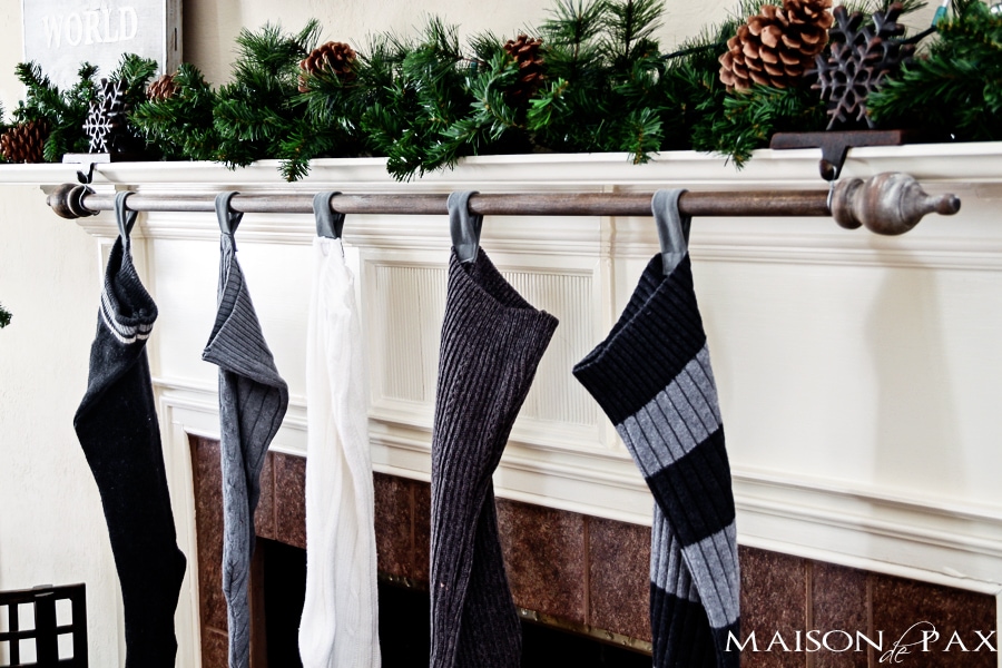 DIY stocking holder-  Maison de Pax