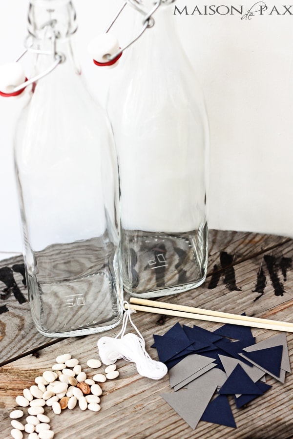 materials needed to make cardstock bunting | Maison de Pax