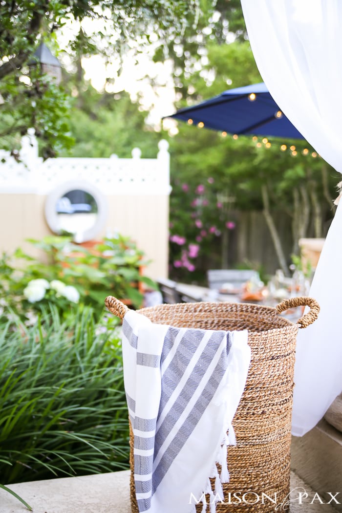 Efficient decorating ideas: turkish towels. Find out which accessories are most versatile in your home! #efficiency #budgetfriendly #budgetdecor #decoratingideas #accessories #homedecor