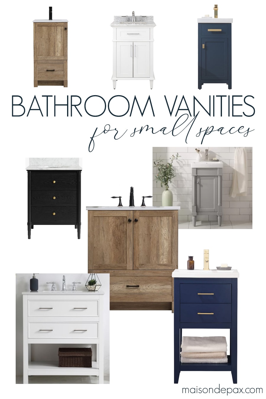 Small Bathroom Vanities for Transitional Bathrooms