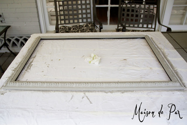 antique painted picture frame tutorial- Maison de Pax