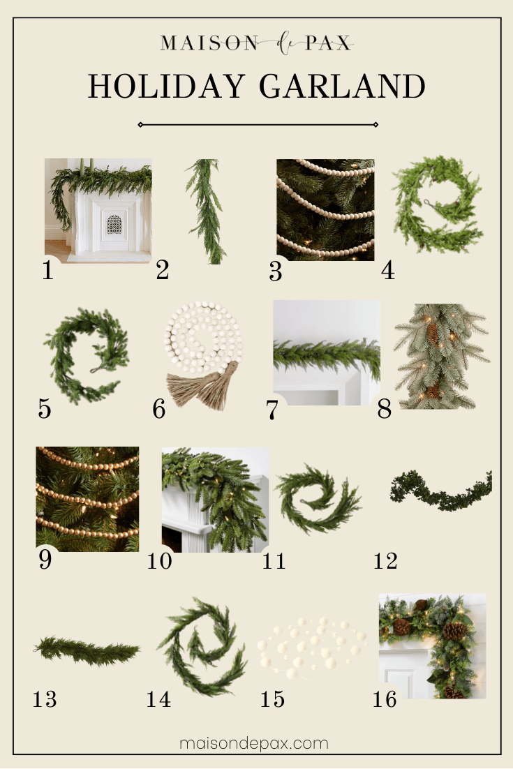 best essential holiday decor: garland