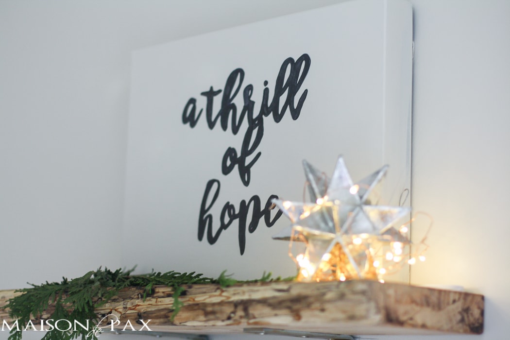 Free Christmas Printables! Prepare your heart for this season with this PAIR of Christmas printables... A thrill of hope AND the weary world rejoices!