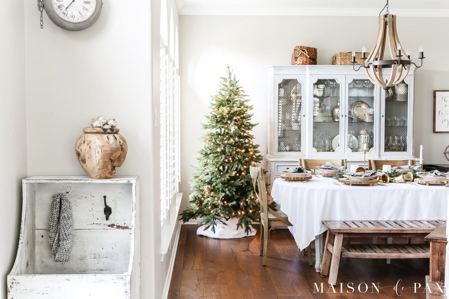 simple undecorated green tree is so classic and elegant #christmastree