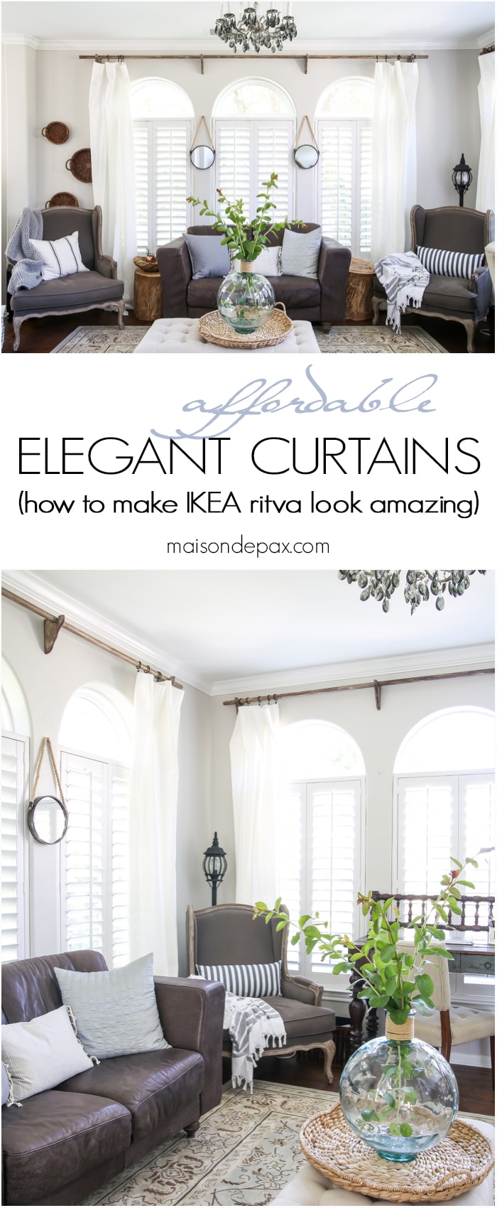 Elegant curtain ideas from Ikea- Maison de Pax