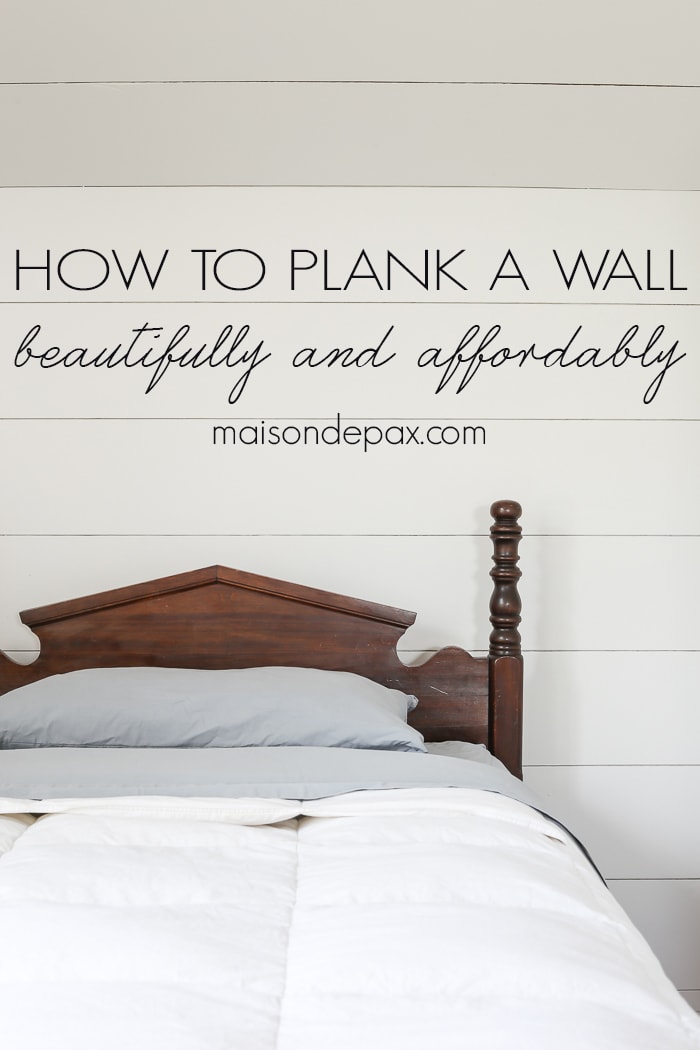 DIY shiplap tutorial- Maison de Pax