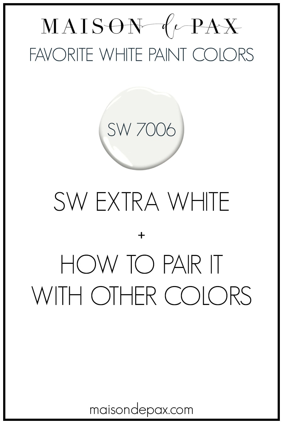 Sherwin Williams paint color comparison: Extra White and other colors