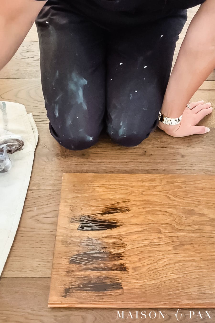 gel stain application