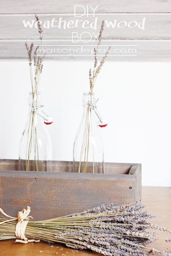 DIY Weathered Wood Box