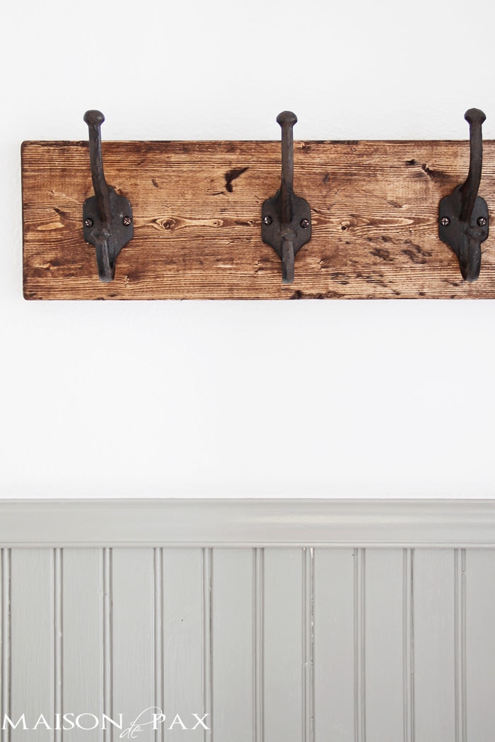 This DIY towel rack is gorgeous! The rustic finish and strong, sturdy hooks make this a perfect coat or towel rack for any space. Great step-by-step tutorial, too! aiweb9ygdry.cmersite.com