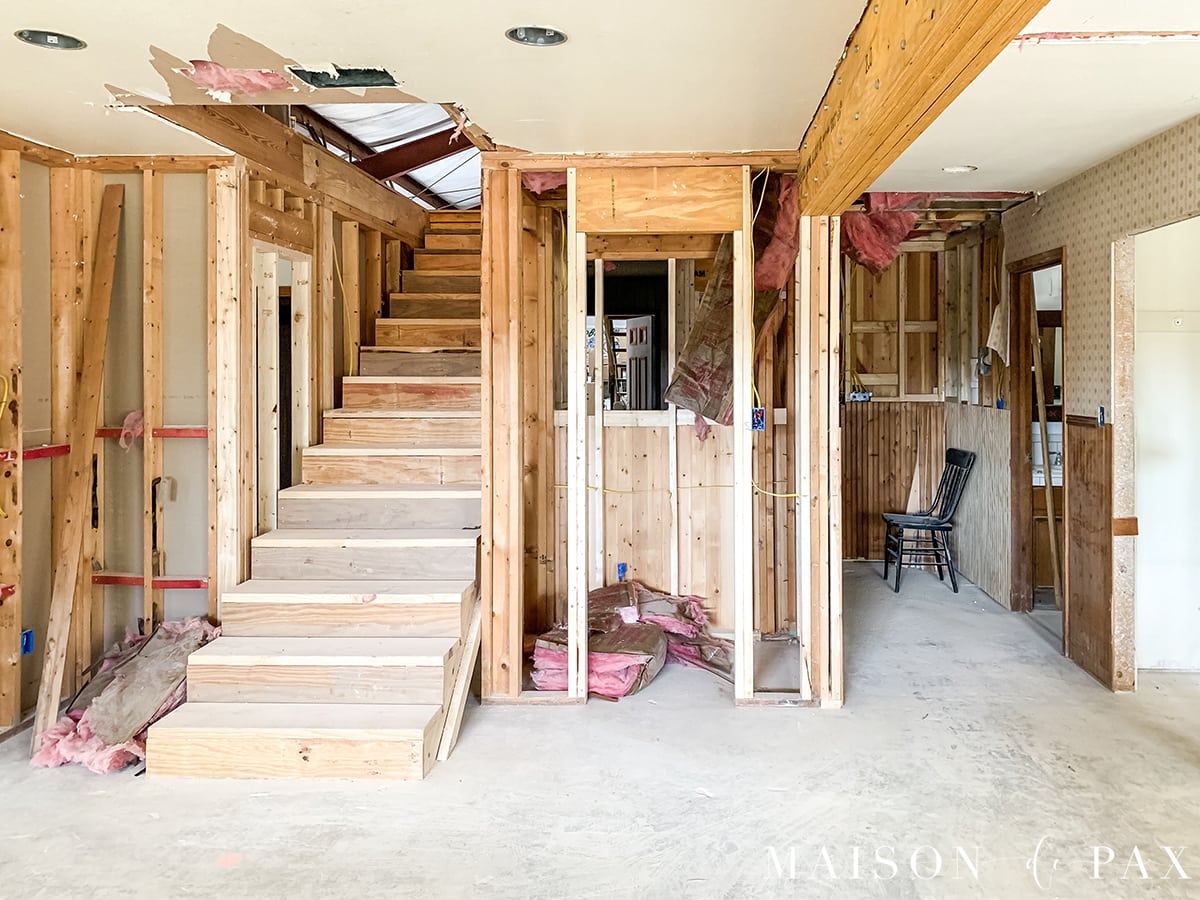 renovation: adding stairs to build out the attic | Maison de Pax