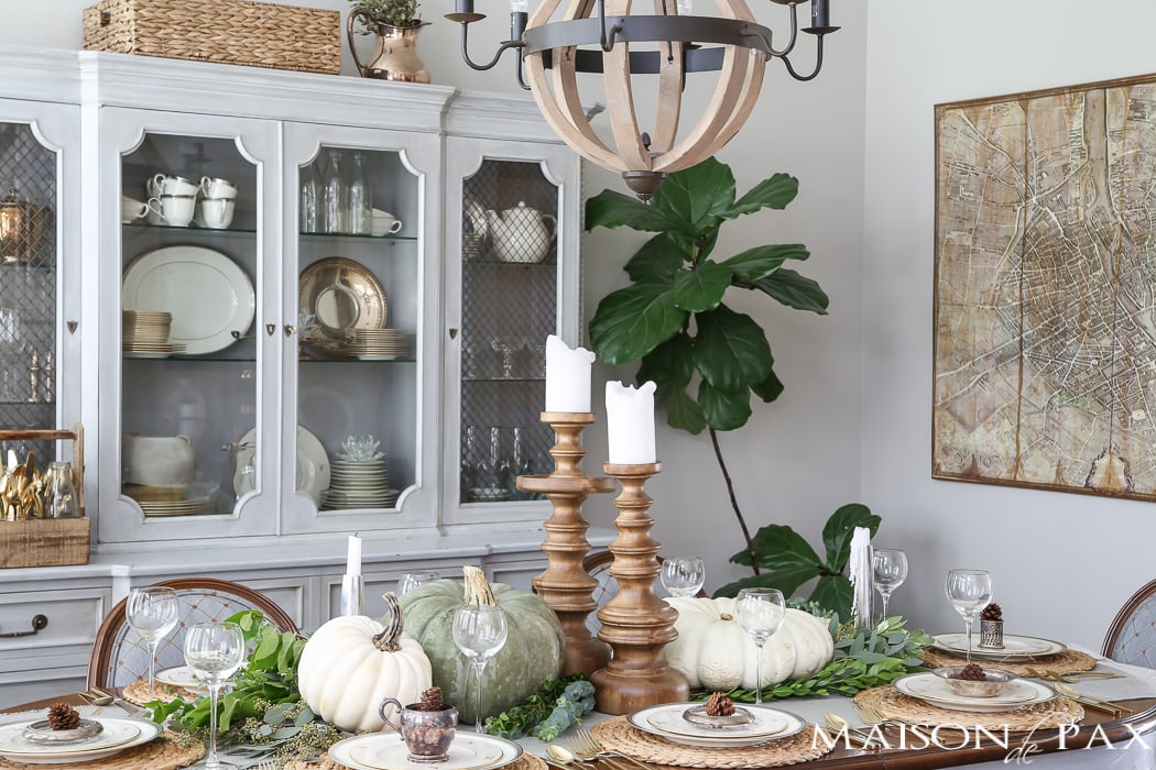 Elegant Thanksgiving Tablesetting- Maison de Pax