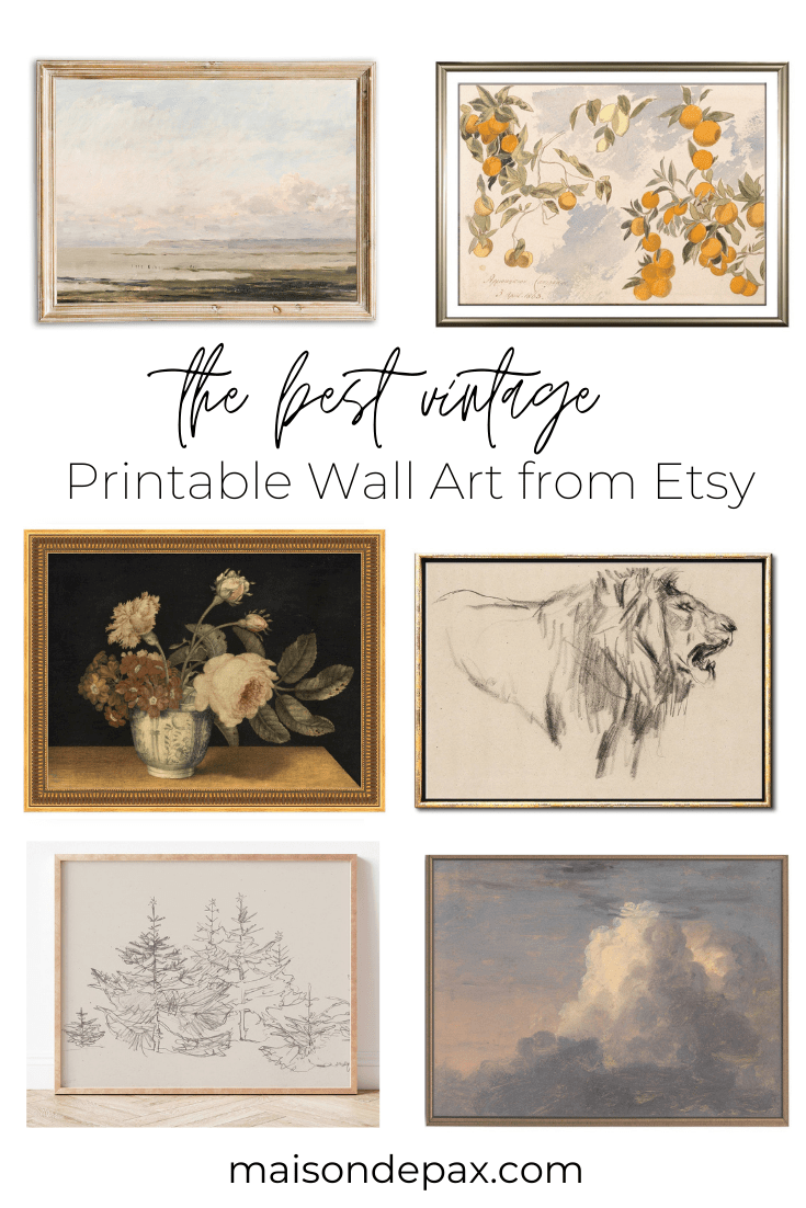 Printable Wall Art: Stylish Etsy Prints
