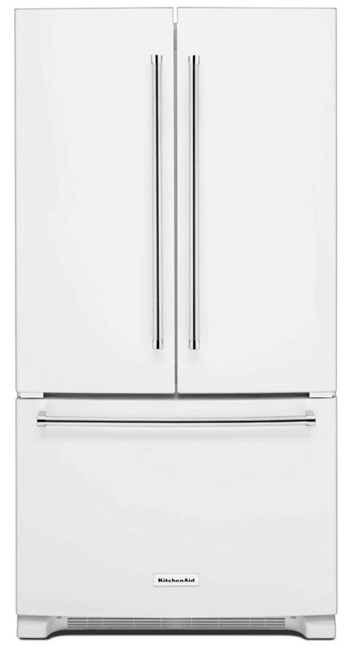 white kitchenaid counter depth fridge