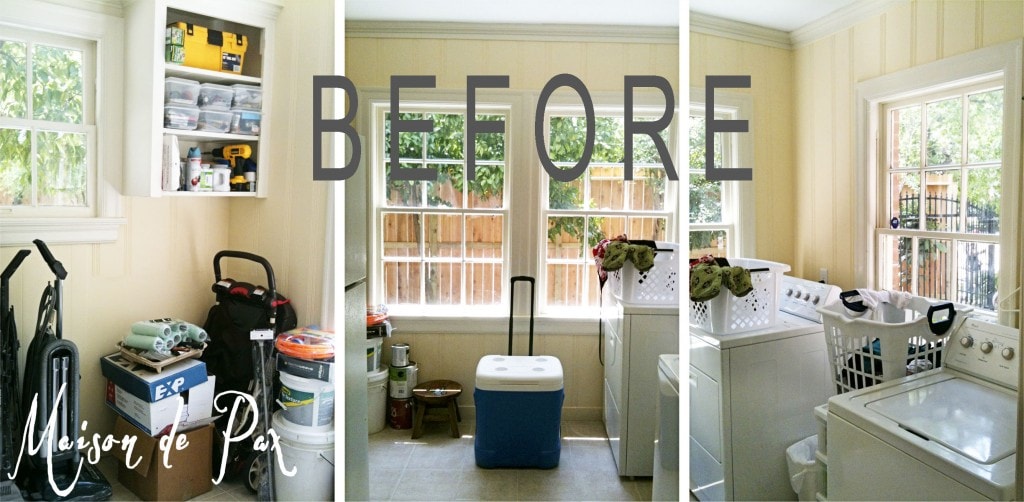 laundry room before - Maison de Pax