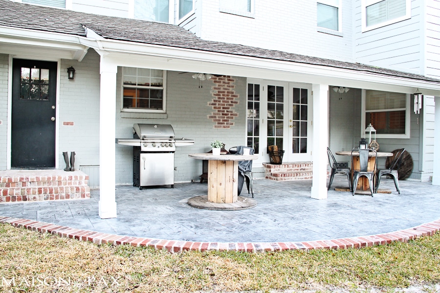 gorgeous stamped concrete and antique brick patio | aiweb9ygdry.cmersite.com
