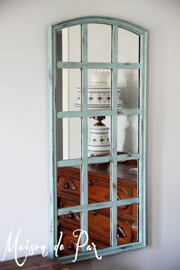 Step by step tutorial to turn a tired, outdated mirror into this gorgeous piece of art at aiweb9ygdry.cmersite.com