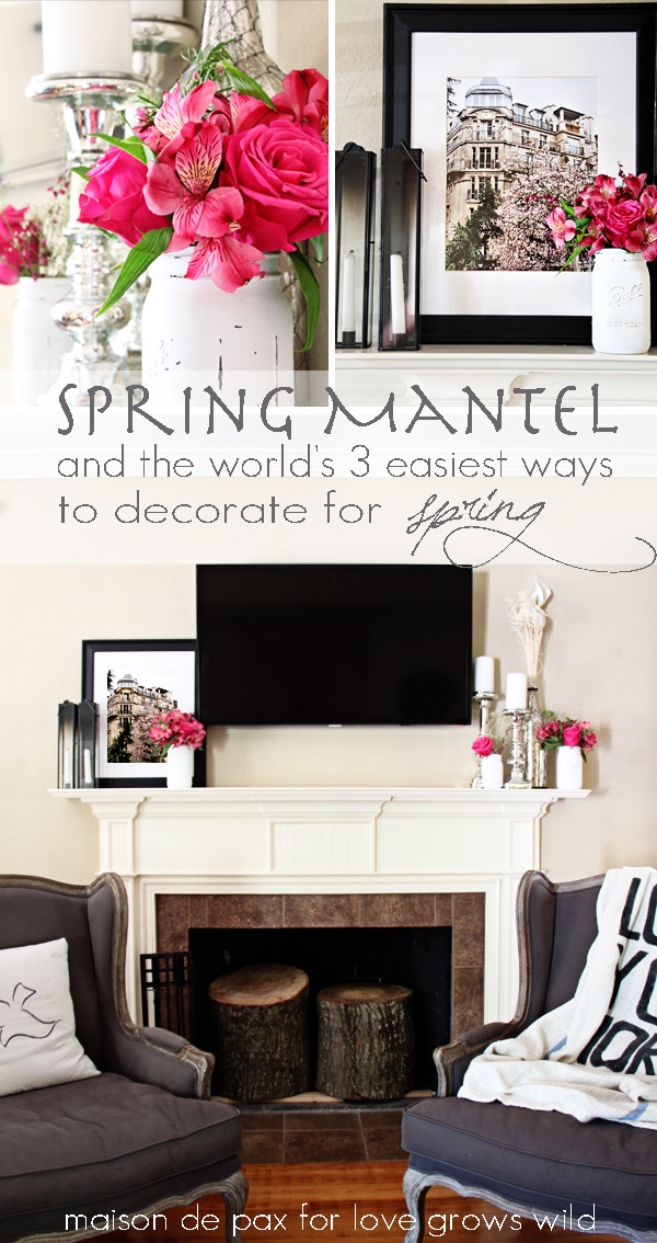 Spring Mantel and Photography