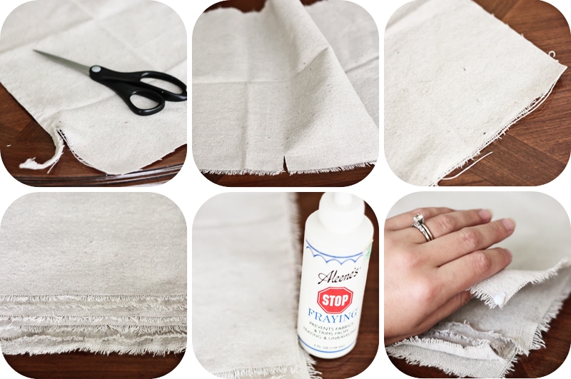 Simple, natural, and beautiful!  No sew drop cloth napkins are SO easy! via aiweb9ygdry.cmersite.com #diy #nosew