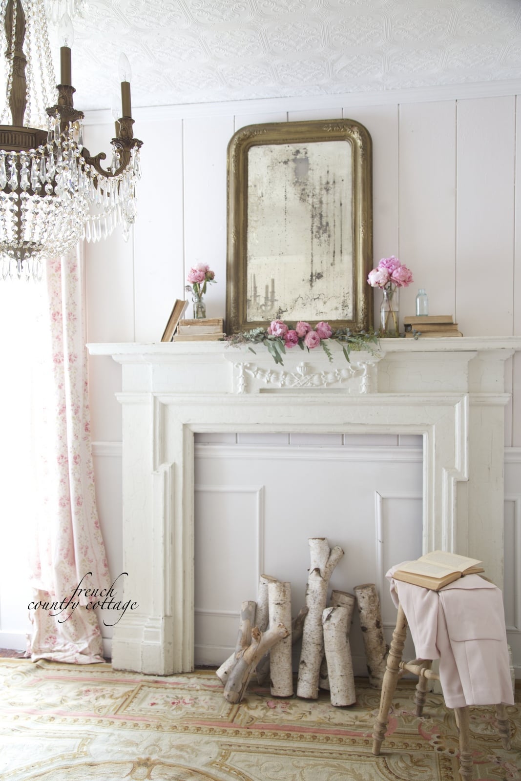 French Country Fireplace Mantel- Maison de Pax