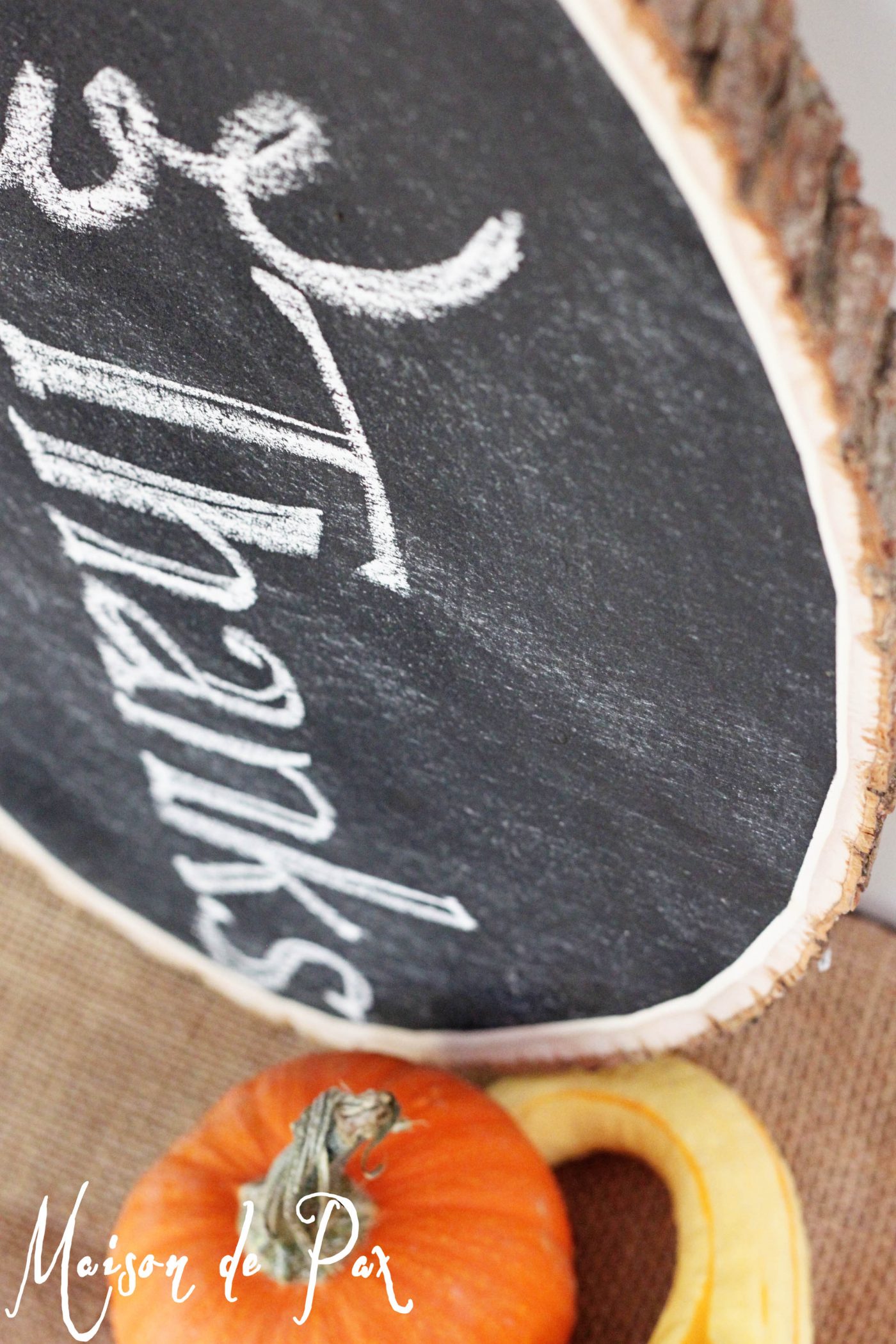 fall chalkboard vignette