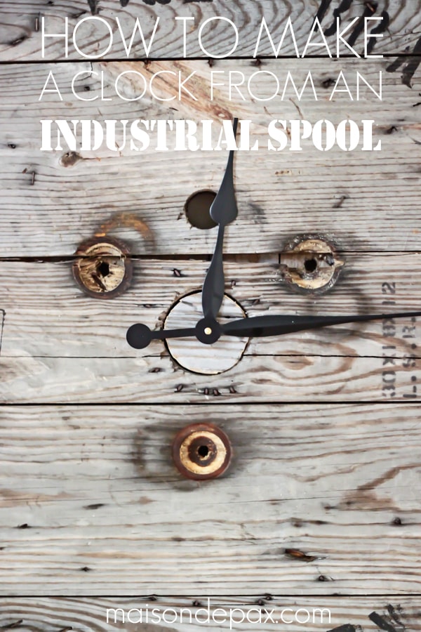 Spool Clock- Maison de Pax