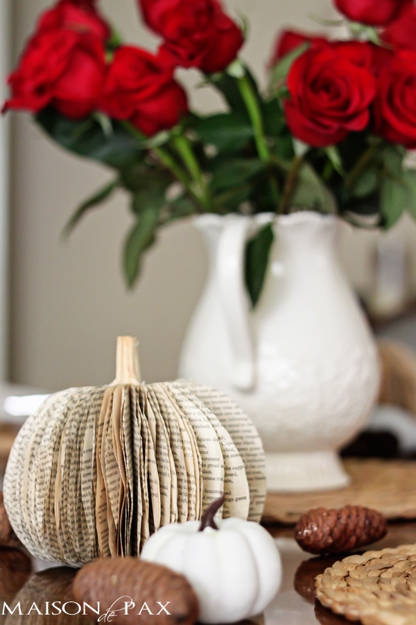 Pumpkins and red roses- Maison de Pax