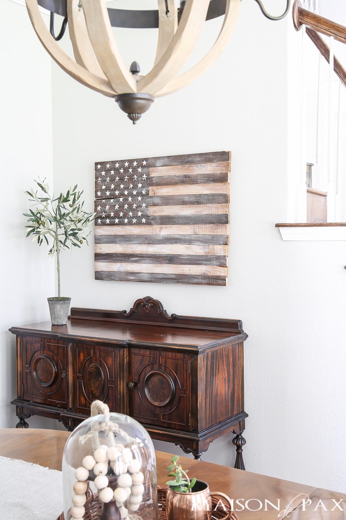 Wooden American Flag- Maison de Pax