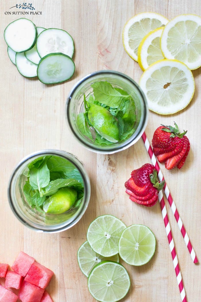 Fruit Infused Water Recipe from On Sutton Place