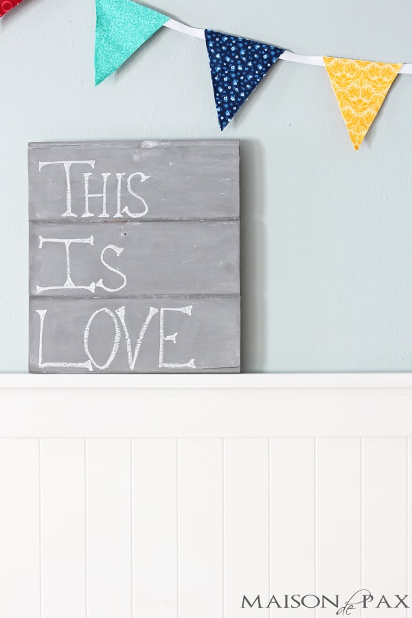 Gray chalkboard - so cute! aiweb9ygdry.cmersite.com #diy #tutorial