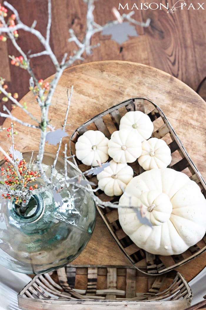 I love this Thanksgiving project idea! A Thankful Tree uses simple card stock leaves to help you and your family count your blessings each November | aiweb9ygdry.cmersite.com