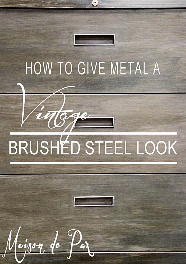 brushed steel look sign cool