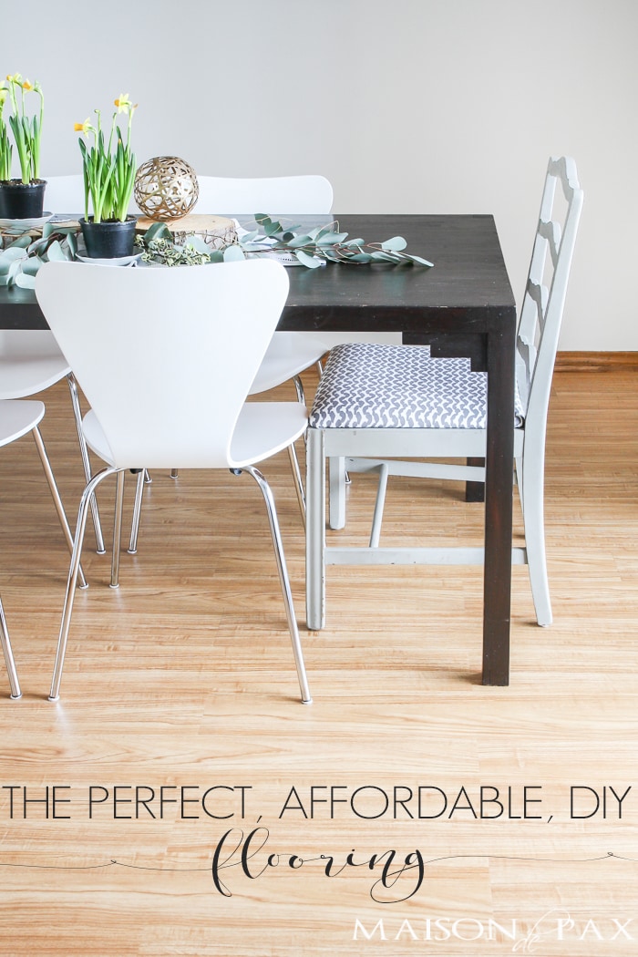 Looking for a great DIY budget alternative to carpet? Try vinyl flooring for an affordable option for high traffic areas. This tutorial will walk you through how to install a vinyl flooring!
