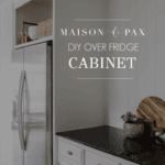 diy over fridge cabinet