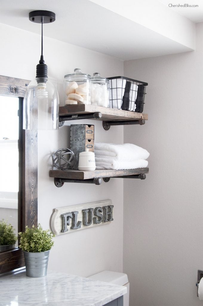 DIY wood shelving- Maison de Pax
