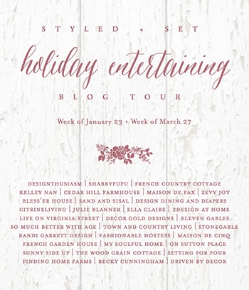 Holiday entertaining blog tour- Maison de Pax
