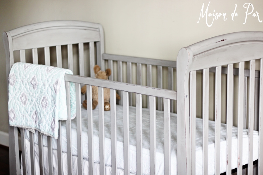 how to paint a crib tutorial- Maison de Pax