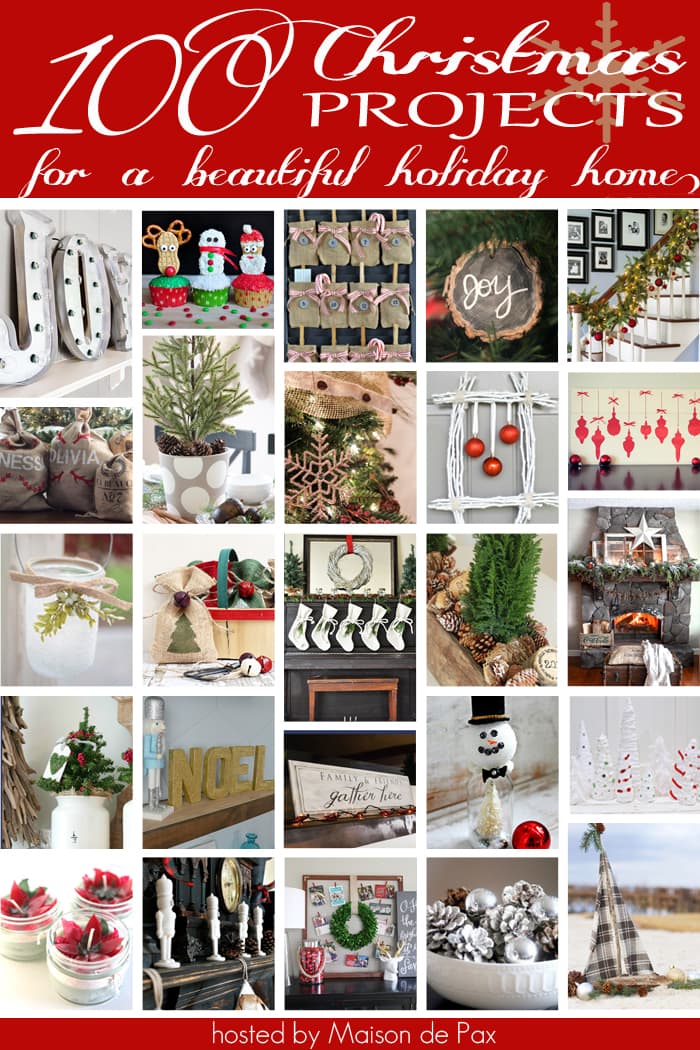 100 Christmas projects - so many holiday ideas: decor, treats, gifts, and more via aiweb9ygdry.cmersite.com #decorating #christmas #diy #holidays