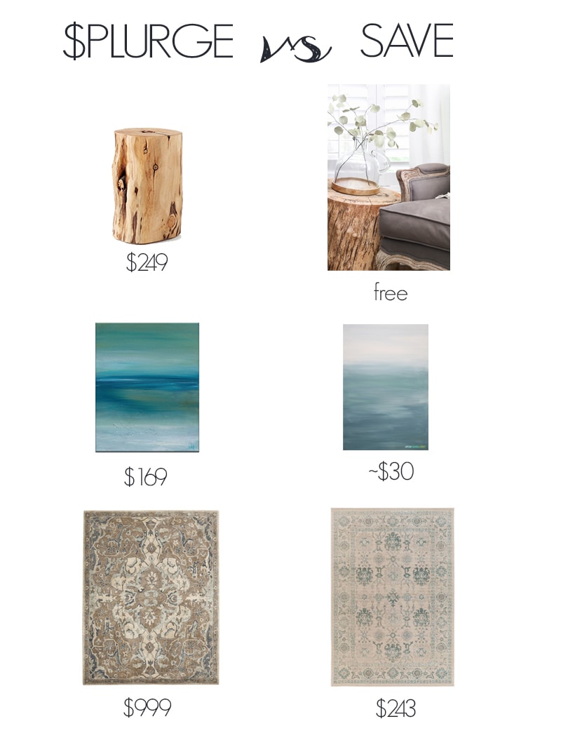 Splurge or Save: Traditional Modern Living Room
