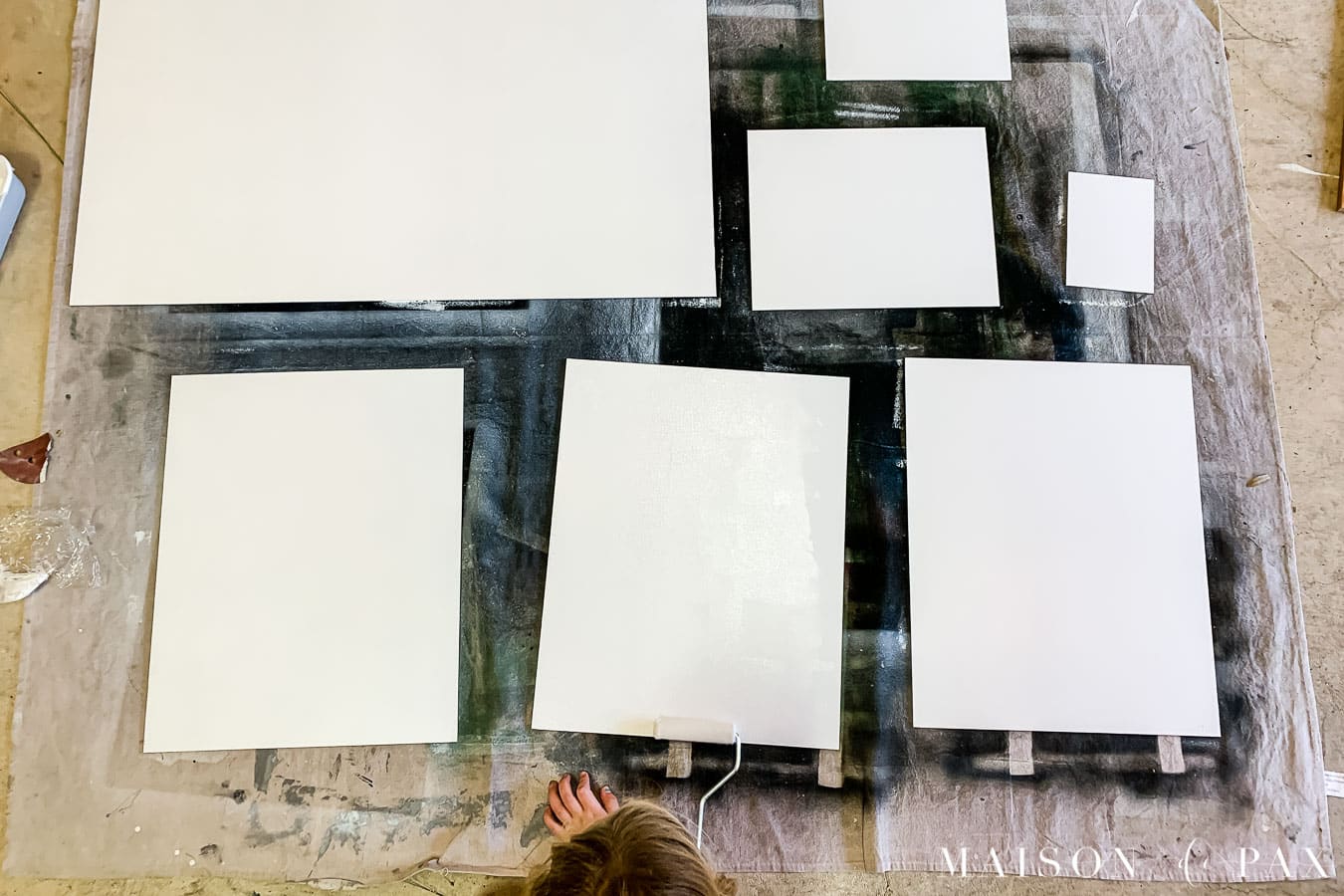 creating a gallery wall for kids' art display | Maison de Pax