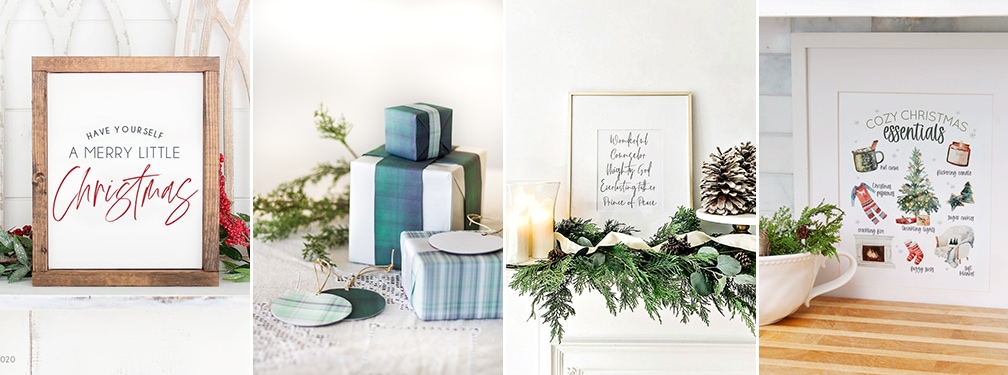 free christmas printable tags, art, and more