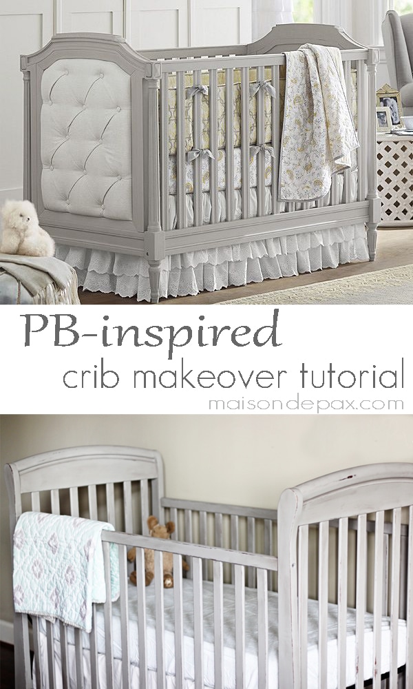 Want a Pottery Barn style crib without the price? See this tutorial for a stunning crib makeover at aiweb9ygdry.cmersite.com
