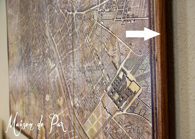 Vintage Wall Map of Paris- Maison de Pax