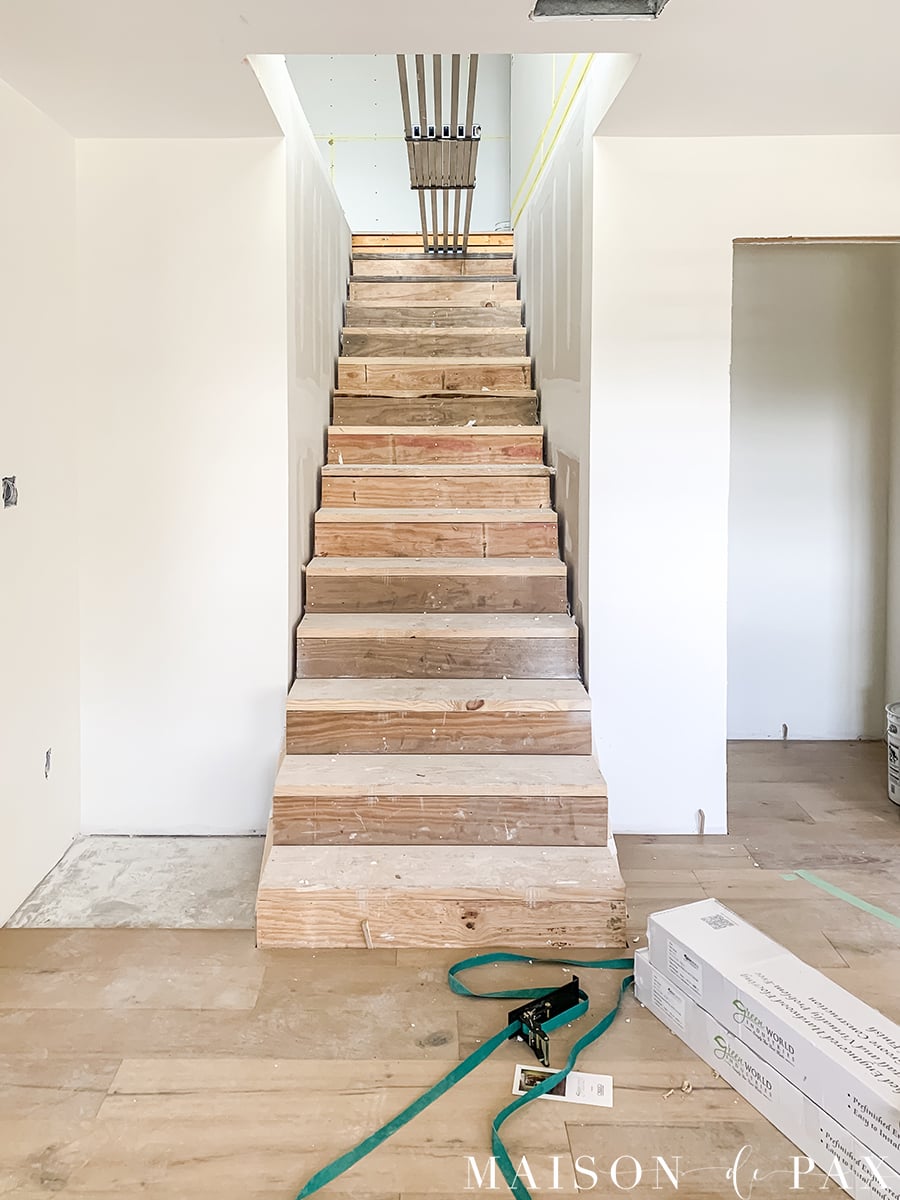 new stairs to finished attic renovation | Maison de Pax