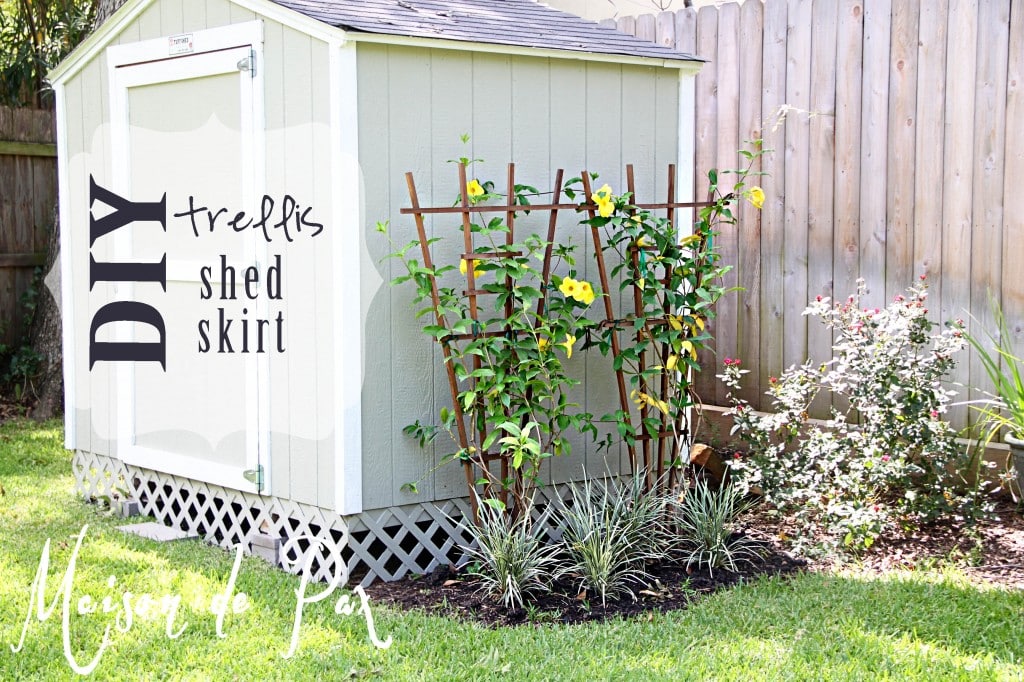 shed trellis sign
