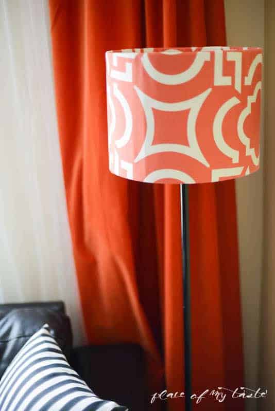 Fabric covered lamp shade by Place Of My Taste  (7 of 8)