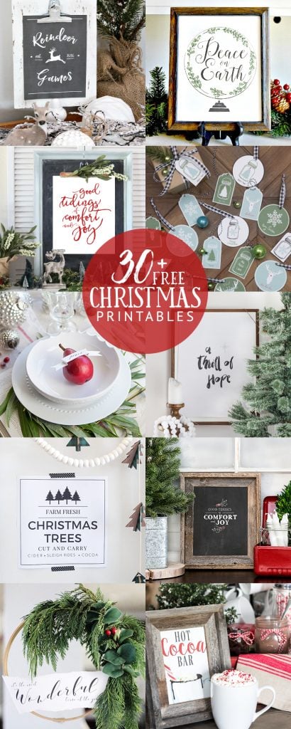 30 Christmas printables from bloggers- Maison de Pax