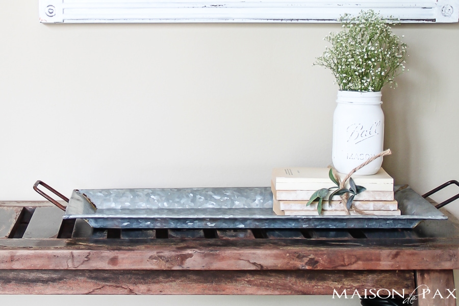 cute and functional ideas for organizing a foyer with galvanized trays | aiweb9ygdry.cmersite.com